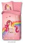 Mid.you Kinderbettw&auml;sche, Pink, Textil, Pferd, 135x200 cm, Oeko-Tex&reg; Standard 100,