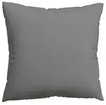 Schlafgut Kopfkissenbezug Knitted Jersey, Grau, Textil, Uni, 80x80 cm, Gr&uuml;ner Punkt,