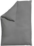 Schlafgut Bettdeckenbezug Knitted Jersey, Grau, Textil, Uni, 135-140x200 cm,...