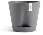 Ecopots Blumentopf, Grau, Kunststoff, Beton Optik, Rund, 35.7 cm, Dekoration,...