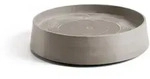 Ecopots Blumentopfuntersetzer, Taupe, Kunststoff, Beton Optik, Rund, 9.5 cm,