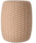 Jan Kurtz Outdoorpouf, Taupe, Kunststoff, 40x50x40 cm, Outdoor, Wohnzimmer, Hocker,