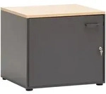 Mid.you Mehrzweckschrank Solea, Anthrazit, Eiche, Kunststoff, 67.1x60x60 cm, Made in