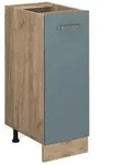 Vicco Apothekerschrank, Blaugrau, Honigeiche, Holzwerkstoff, 2 F&auml;cher, 1...