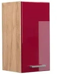 Vicco H&auml;ngeschrank, Rot, Honigeiche, Holzwerkstoff, 1 F&auml;cher, Rechteckig,...