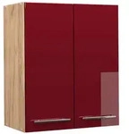 Vicco H&auml;ngeschrank, Bordeaux, Honigeiche, Holzwerkstoff, 3 F&auml;cher, Rechteckig,