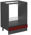 Vicco Herdumbauschrank, Rot, Anthrazit, Holzwerkstoff, 1 F&auml;cher, Rechteckig,