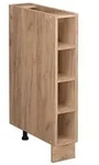 Vicco K&uuml;chenregal, Honigeiche, Honigeiche, Holzwerkstoff, 4 F&auml;cher, Rechteckig,