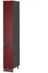Vicco Apothekerschrank, Rot, Anthrazit, Holzwerkstoff, 5 F&auml;cher, 2 Schubladen,