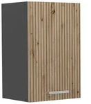 Vicco H&auml;ngeschrank, Eiche Artisan, Anthrazit, Holzwerkstoff, 1 F&auml;cher, Rechteckig,