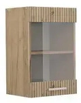 Vicco K&uuml;chenglasschrank, Eiche Artisan, Honigeiche, Holzwerkstoff, 1 F&auml;cher,
