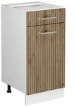 Vicco K&uuml;chenunterschrank, Eiche Artisan, Wei&szlig;, Holzwerkstoff, 1 F&auml;cher, 1