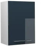 Vicco H&auml;ngeschrank, Dunkelblau, Wei&szlig;, Holzwerkstoff, 3 F&auml;cher, Rechteckig,