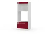 Vicco Mikrowellenschrank, Bordeaux, Wei&szlig;, Holzwerkstoff, 3 F&auml;cher, 1...