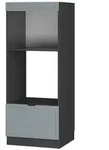 Vicco Mikrowellenschrank, Hellblau, Anthrazit, Holzwerkstoff, 1 F&auml;cher, 1