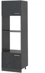 Vicco Mikrowellenschrank, Schwarz, Anthrazit, Holzwerkstoff, 1 F&auml;cher,...