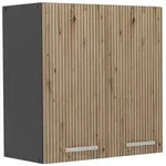Vicco H&auml;ngeschrank, Eiche Artisan, Anthrazit, Holzwerkstoff, 1 F&auml;cher, Rechteckig,
