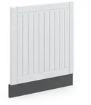 Vicco Frontblende, Wei&szlig;, Anthrazit, Holzwerkstoff, Rechteckig, 60x67.4x1.6 cm,