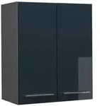 Vicco H&auml;ngeschrank, Dunkelblau, Anthrazit, Holzwerkstoff, 3 F&auml;cher,...