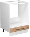Vicco Herdumbauschrank, Honigeiche, Wei&szlig;, Holzwerkstoff, 2 F&auml;cher, 1...