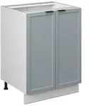 Vicco K&uuml;chenunterschrank, Hellblau, Wei&szlig;, Holzwerkstoff, 2 F&auml;cher,...