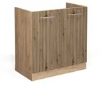 Vicco Sp&uuml;lenunterschrank, Eiche Artisan, Honigeiche, Holzwerkstoff, 1 F&auml;cher,