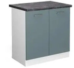 Vicco Sp&uuml;lenunterschrank, Blaugrau, Wei&szlig;, Holzwerkstoff, 1 F&auml;cher,...