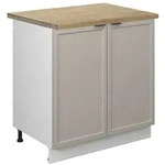 Vicco Sp&uuml;lenunterschrank, Grau, Wei&szlig;, Holzwerkstoff, 1 F&auml;cher, Rechteckig,