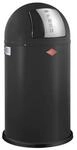 Wesco Abfallsammler Pushboy, Schwarz, Edelstahl, Metall, 50 L, 75.5 cm, K&uuml;chen,