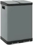 Homcom M&uuml;lleimer, Grau, Metall, 39.5x67x48.8 cm, K&uuml;chen, K&uuml;chenausstattung,