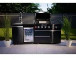 Goriller Outdoork&uuml;che, Schwarz Hochglanz, Metall, 22,800 W, 58x90x217 cm, Grills &