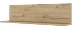 FlexWell Wandboard, Eiche Artisan, Holzwerkstoff, 100x22.8x18.6 cm, Made in Germany,