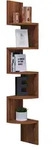 Mid.you Eckregal, Nussbaum, Holzwerkstoff, 19.6x123.6x19.6 cm, Wohnzimmer, Regale,