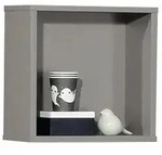 Paidi Wandregal Sten, Grau, Holzwerkstoff, 35x35x18.7 cm, Blauer Engel, Goldenes M,