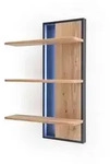 Livetastic Wandregal Gaborone, Anthrazit, Eiche, Holz, Holzwerkstoff, Eiche,