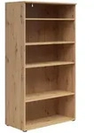Milino Regal, Eiche Artisan, Kunststoff, 4 F&auml;cher, 80x146.7x40 cm, FSC Mix,