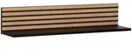 Mid.you Regalablage, Schwarz, Eiche, Holzwerkstoff, 80x15.7x17.3 cm, Beim&ouml;bel