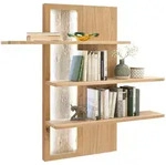Livetastic Wandregal Santori, Eiche, Holz, Holzwerkstoff, Eiche, furniert,