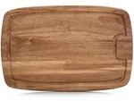 Schneidebrett, Braun, Holz, 26x40 cm, K&uuml;chenzubeh&ouml;r, Schneidebretter