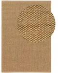 benuta Pure Sisalteppich, Creme, Textil, Beton Optik, Rechteckig, 160x230 cm, Gots,