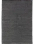 benuta Nest Wollteppich, Anthrazit, Textil, Beton Optik, Rechteckig, 120x170 cm,