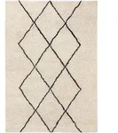 benuta Pure Wollteppich, Creme, Textil, Rauten, Rechteckig, 120x170 cm,...