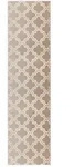 Kayoom L&auml;ufer Monroe 100 Taupe, Taupe, Textil, geometrisch, rechteckig, 80x150...