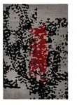 Kayoom Teppich Naila 300 Schwarz / Rot, Rot, Schwarz, Textil, Abstraktes,...