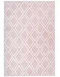 Kayoom Flachwebeteppich Monroe 300 Rosa, Rosa, Textil, geometrisch, rechteckig,