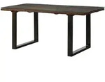 Massivmoebel24 Esstisch, Braun, Holz, Echtholz,Altholz, 6-Sitzer, Rechteckig,