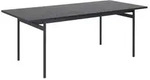 Esstisch, Schwarz, Metall, Holzwerkstoff, rechteckig, eckig, 90x74x200 cm,...