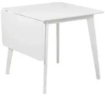 ebuy24 Esstisch, Wei&szlig;, Holzwerkstoff, 120x76x80 cm, Esszimmer, Tische, Esstische
