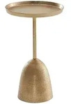 Mid.you Beistelltisch, Gold, Metall, rund, rund, 33x53x33 cm, einfacher Aufbau,