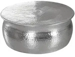 Mid.you Couchtisch, Silber, Metall, rund, 75x31x75 cm, Wohnzimmer, Wohnzimmertische,